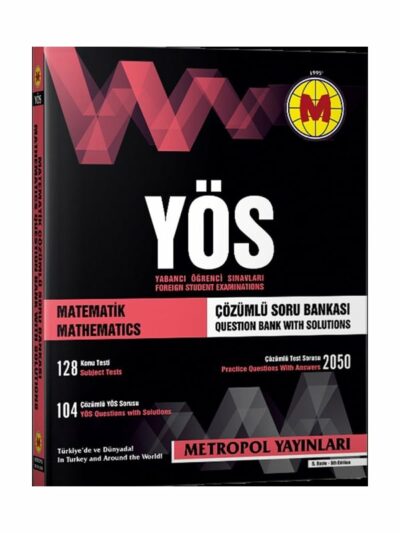 Metropol Yayınları YÖS Matematik Tüm Konular Çözümlü Soru Bankası