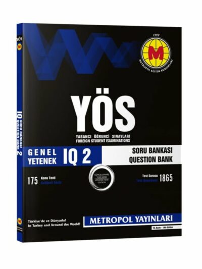 Metropol Yayınları YÖS IQ Soru Bankası-2