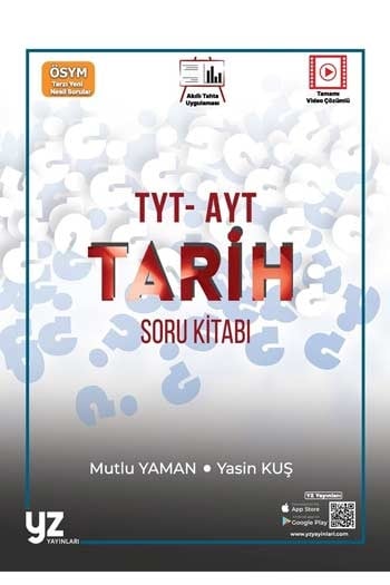 YZ Yayınları TYT AYT Tarih Soru Kitabı