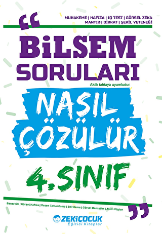 Zeki Çocuk Yayınları 4. Sınıf Bilsem Soruları Nasıl Çözülür