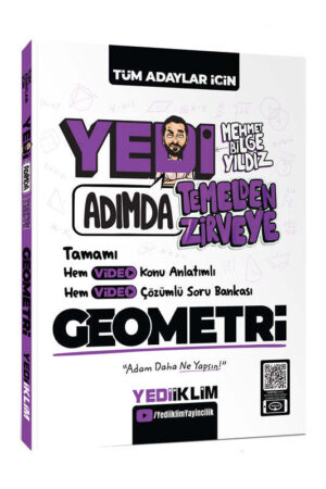 9786254315909 Yediiklim Yayınları, Geometri Kitabı, Soru Kitabı, Konu Kitabı