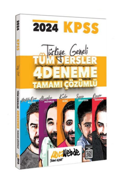 9786256733114 Hocawebde Yayınları, 2024, KPSS Kitap, Deneme Kitabı