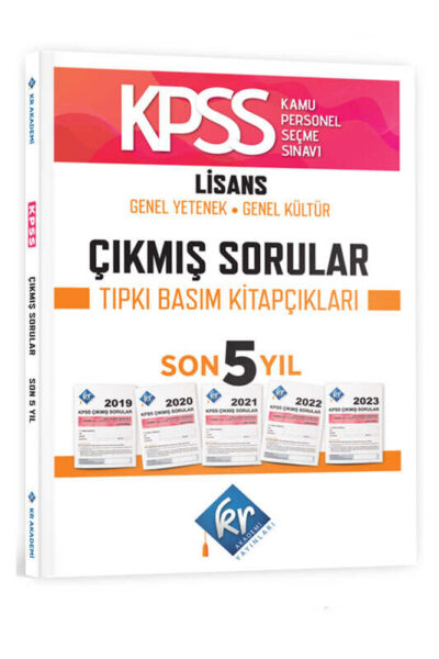 9786256336360 KR Akademi, KPSS Kitap, Çıkmış Soru Kitabı
