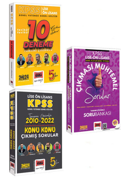 9999B1158 Yargı Yayınları, 2024, Lise, KPSS Kitap, Deneme Kitabı, Çıkmış Soru Kitabı