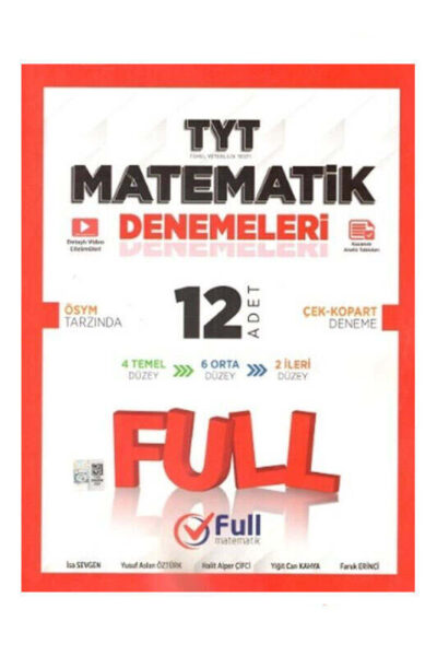 9786259942827 Full Matematik Yayınları, Matematik Kitabı, TYT Kitap, Deneme Kitabı
