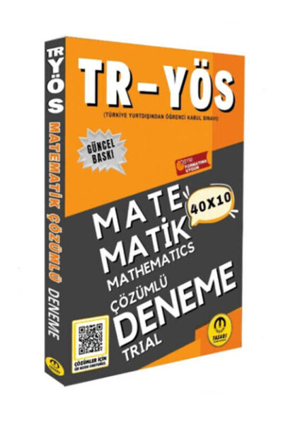 9786256334052 Tasarı Yayınları, Matematik Kitabı, Deneme Kitabı