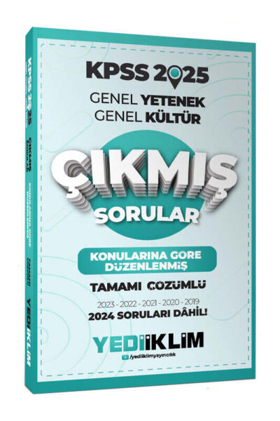 9786254316517 Yediiklim Yayınları, KPSS Kitap, Çıkmış Soru Kitabı