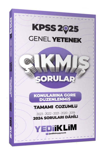 9786254316500 Yediiklim Yayınları, KPSS Kitap, Çıkmış Soru Kitabı