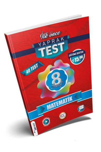9786258348132 İlk Önce Yayıncılık, Matematik Kitabı, Yaprak Test Kitabı