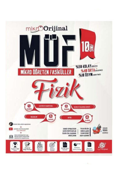 9786256531222 Mikro Orijinal Yayınları, Fizik