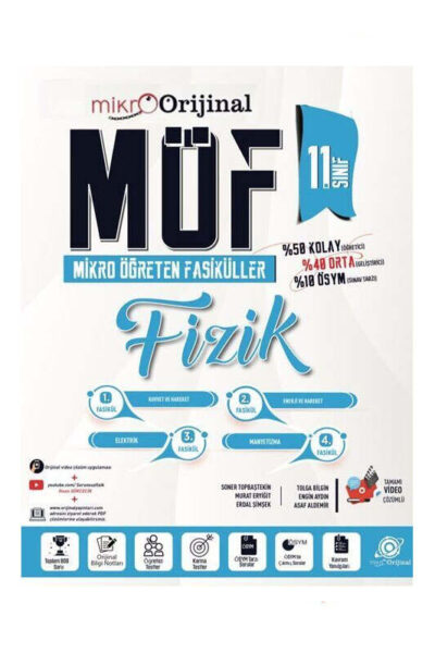 9786256531277 Mikro Orijinal Yayınları, Fizik