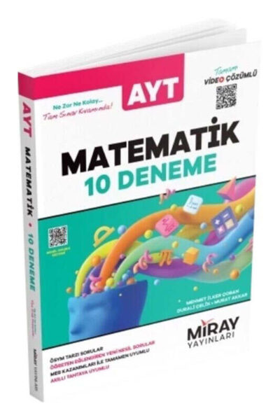 9786256412484 Miray Yayınları, Matematik Kitabı, AYT Kitap, Deneme Kitabı