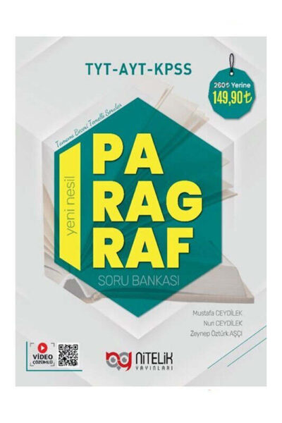 9786052723524 Nitelik Yayınları, KPSS Kitap, TYT Kitap, AYT Kitap, Soru Kitabı