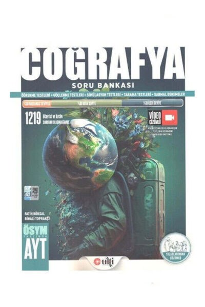 9786052629321 Ulti Yayınları, AYT Kitap, Coğafya, Soru Kitabı