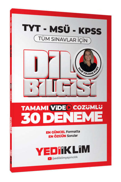 9786254316944 Yediiklim Yayınları, KPSS Kitap, TYT Kitap, Deneme Kitabı