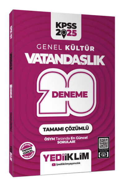 9786254316692 Yediiklim Yayınları, KPSS Kitap, Deneme Kitabı