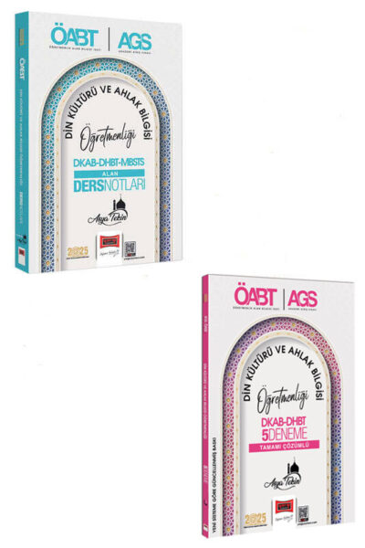 Yargı Yayınları 2025 ÖABT AGS DKAB-DHBT-MBSTS Din Kültürü ve Ahlak Bilgisi Ders Notları & 5 Deneme Seti (Asya Tekin)