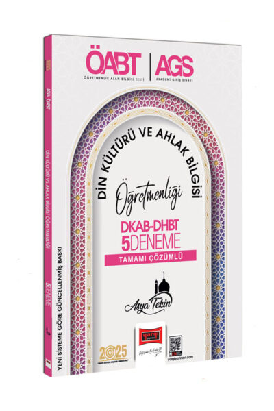 Yargı Yayınları 2025 MEB AGS ÖABT DKAB-DHBT Din Kültürü ve Ahlak Bilgisi Öğretmenliği Tamamı Çözümlü 5 Deneme (Asya Tekin)