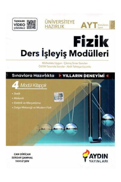 9786258104516 Aydın Yayınları, AYT Kitap, Fizik