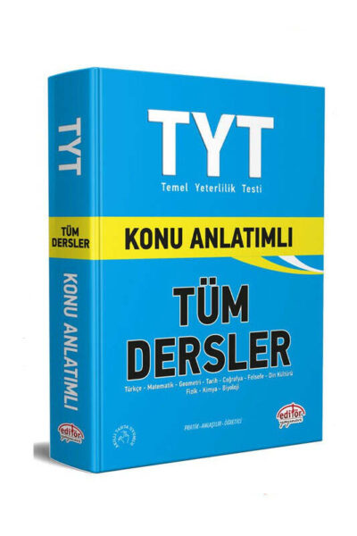 9786052803509 Editör Yayınevi, Tüm Dersler, TYT Kitap, Konu Kitabı