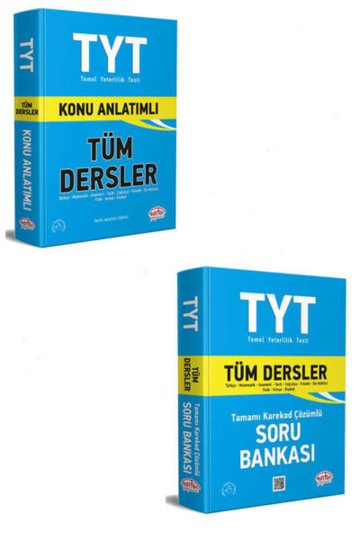 9999B1299 Editör Yayınevi, Tüm Dersler, TYT Kitap, Soru Kitabı, Konu Kitabı