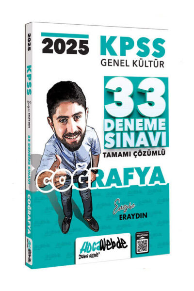 9786258257724 Hocawebde Yayınları, KPSS Kitap, Coğafya, Deneme Kitabı