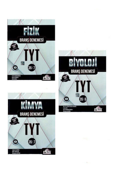 9999B1296 PES Yayınları, Biyoloji Kitabı, TYT Kitap, Fizik, Kimya, Deneme Kitabı