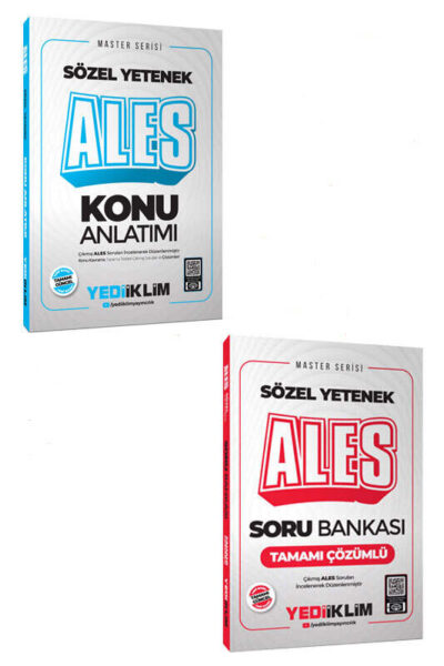9999B1301 Yediiklim Yayınları, ALES Kitap, Soru Kitabı, Konu Kitabı