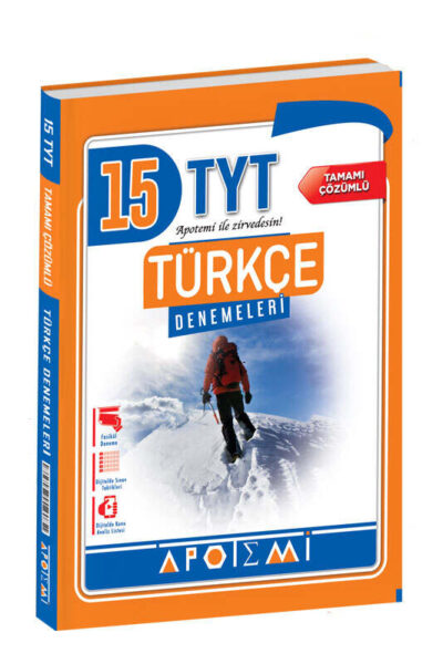 9786256648395 Apotemi Yayınları, 2025, TYT Kitap, Türkçe, Deneme Kitabı