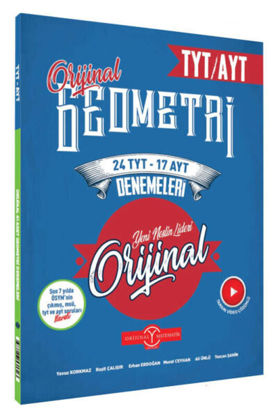 9786256531703 Orijinal Yayınları, Geometri Kitabı, TYT Kitap, AYT Kitap, Deneme Kitabı