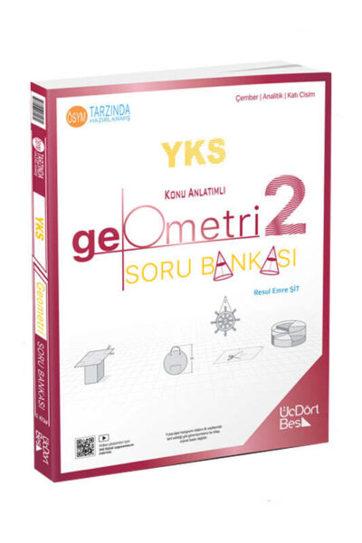 9786256060982 ÜçDörtBeş Yayınları, 2025, Geometri Kitabı, YKS Kitap, Soru Kitabı, Konu Kitabı