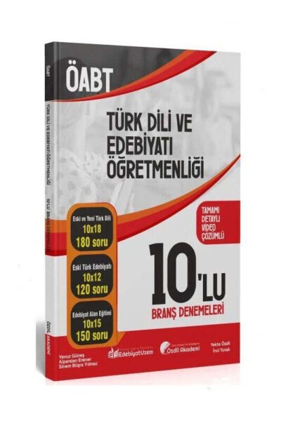 9786057225818 Özdil Akademi Yayınları, ÖABT Kitabı, Deneme Kitabı