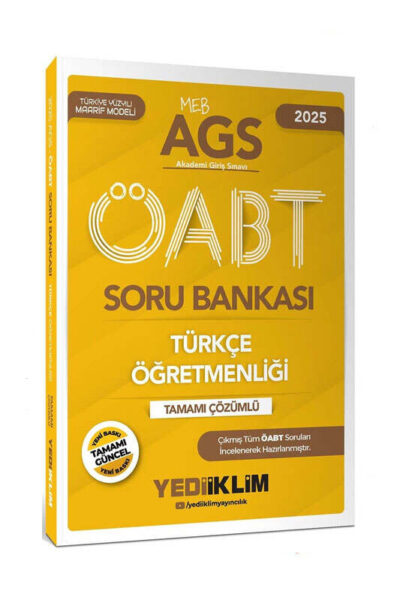 9786254318283 Yediiklim Yayınları, 2025, ÖABT Kitabı, Türkçe, Soru Kitabı