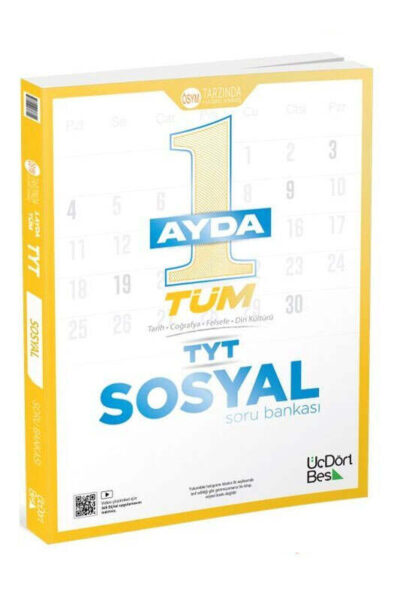 9786256060999 ÜçDörtBeş Yayınları, 2025, TYT Kitap, Soru Kitabı