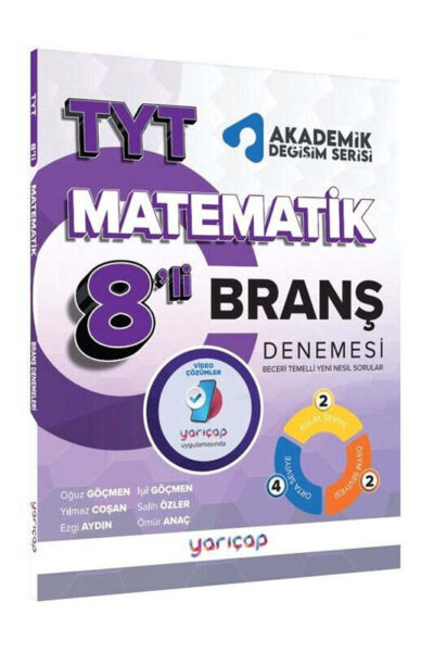 9786057997388 Yarı Çap Yayınları, 2025, Matematik Kitabı, TYT Kitap, Deneme Kitabı