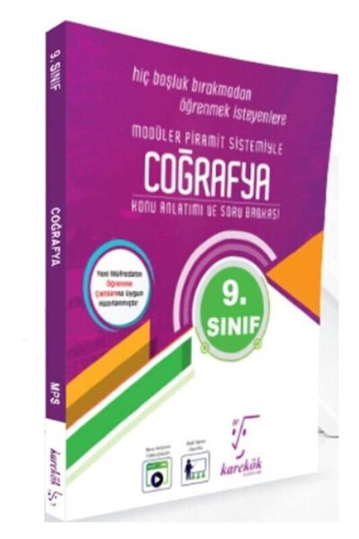 9786256180178 Karekök Yayınları, Coğafya, Soru Kitabı, Konu Kitabı