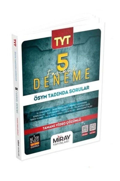 9786256142039 Miray Yayınları, 2025, TYT Kitap, Deneme Kitabı