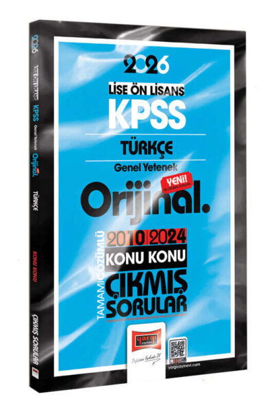 9786253705596 Yargı Yayınları, 2024, 2026, Lise, KPSS Kitap, Türkçe, Çıkmış Soru Kitabı