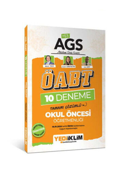 9786254319211 Yediiklim Yayınları, 2025, ÖABT Kitabı, Deneme Kitabı