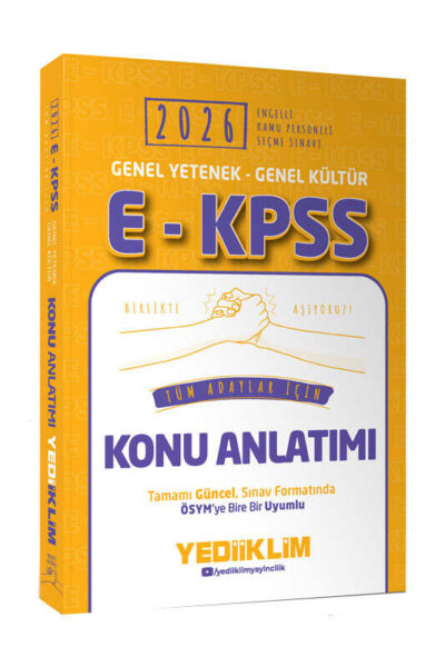 9786254319228 Yediiklim Yayınları, 2026, KPSS Kitap, Konu Kitabı