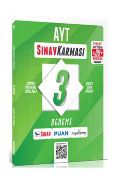 9786256193284 Sınav Yayınları, AYT Kitap, Deneme Kitabı