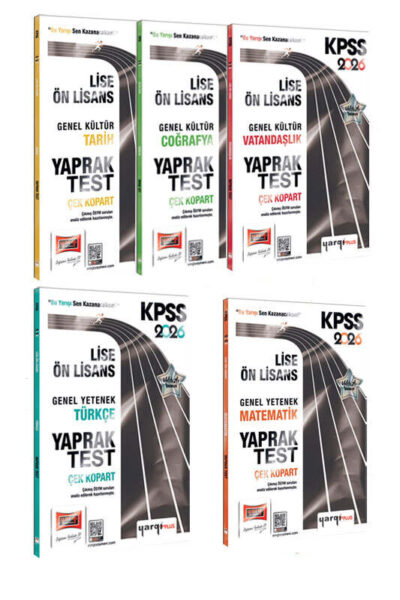 9999B1543 Yargı Yayınları, 2026, Lise, Tüm Dersler, KPSS Kitap, Yaprak Test Kitabı