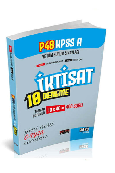 9786255632098 Savaş Yayınevi, 2025, KPSS Kitap, Deneme Kitabı