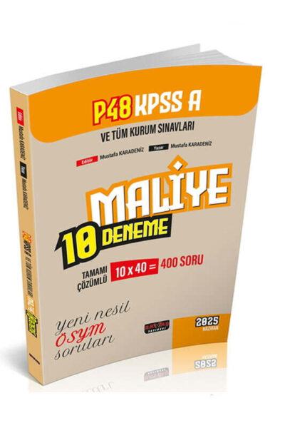 9786255632104 Savaş Yayınevi, 2025, KPSS Kitap, Deneme Kitabı