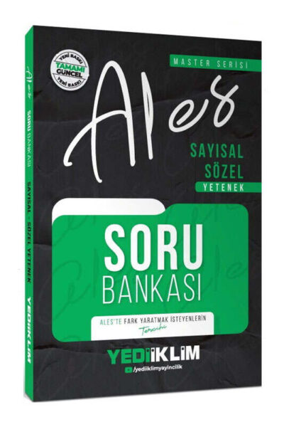9786254319631 Yediiklim Yayınları, 2026, ALES Kitap, Soru Kitabı