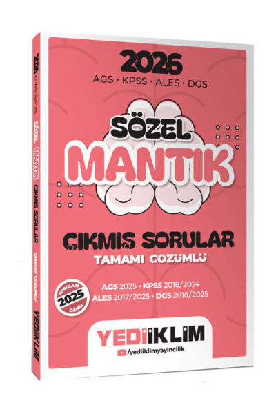 9786255836366 Yediiklim Yayınları, 2026, KPSS Kitap, ALES Kitap, Çıkmış Soru Kitabı