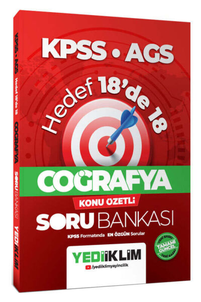 9786255836656 Yediiklim Yayınları, KPSS Kitap, Coğafya, Soru Kitabı