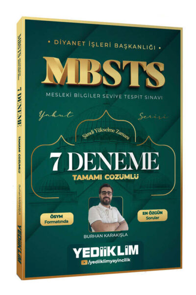 9786255836977 Yediiklim Yayınları, Deneme Kitabı