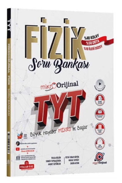 9786256531697 Orijinal Yayınları, TYT Kitap, Fizik, Soru Kitabı