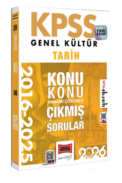 9786253707958 Yargı Yayınları, 2026, KPSS Kitap, Tarih, Çıkmış Soru Kitabı
